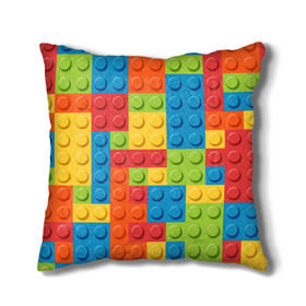 Подушка 3D с принтом Лего в Курске, наволочка – 100% полиэстер, наполнитель – холлофайбер (легкий наполнитель, не вызывает аллергию). | состоит из подушки и наволочки. Наволочка на молнии, легко снимается для стирки | lego | дети
