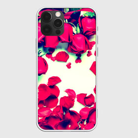 Чехол для iPhone 12 Pro Max с принтом Розовые розы в Курске, Силикон |  | лепестки | цветы