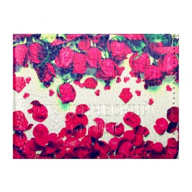 Обложка для студенческого билета с принтом Розовые розы в Курске, натуральная кожа | Размер: 11*8 см; Печать на всей внешней стороне | лепестки | цветы