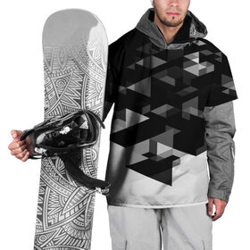 Накидка на куртку 3D с принтом Trianse в Курске, 100% полиэстер |  | полигоны | текстура | треугольники