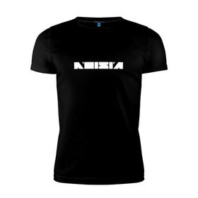 Мужская футболка премиум с принтом Noisia в Курске, 92% хлопок, 8% лайкра | приталенный силуэт, круглый вырез ворота, длина до линии бедра, короткий рукав | neurofunk | музыка