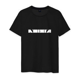 Мужская футболка хлопок с принтом Noisia в Курске, 100% хлопок | прямой крой, круглый вырез горловины, длина до линии бедер, слегка спущенное плечо. | neurofunk | музыка