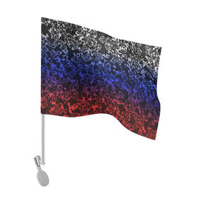 Флаг для автомобиля с принтом Кислотность Российский флаг в Курске, 100% полиэстер | Размер: 30*21 см | абстракция | линии | стиль | флаг | фон | фото | цвет