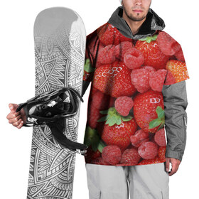 Накидка на куртку 3D с принтом Ягоды в Курске, 100% полиэстер |  | Тематика изображения на принте: десерт | еда | клубника | красный | малина | сладкое | ягоды