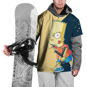 Накидка на куртку 3D с принтом Барт в Курске, 100% полиэстер |  | Тематика изображения на принте: simpsons | барт | гомер | мардж | симпсоны