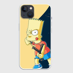 Чехол для iPhone 13 с принтом Барт в Курске,  |  | simpsons | барт | гомер | мардж | симпсоны