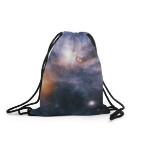 Рюкзак-мешок 3D с принтом Галактический свет в Курске, 100% полиэстер | плотность ткани — 200 г/м2, размер — 35 х 45 см; лямки — толстые шнурки, застежка на шнуровке, без карманов и подкладки | 