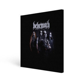 Холст квадратный с принтом Behemoth в Курске, 100% ПВХ |  | behemoth | dark | deathmetal | metal | бегемот | блэк метал