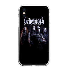 Чехол для iPhone XS Max матовый с принтом Behemoth в Курске, Силикон | Область печати: задняя сторона чехла, без боковых панелей | Тематика изображения на принте: behemoth | dark | deathmetal | metal | бегемот | блэк метал