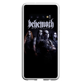 Чехол для Samsung Galaxy S10 с принтом Behemoth в Курске, Силикон | Область печати: задняя сторона чехла, без боковых панелей | Тематика изображения на принте: behemoth | dark | deathmetal | metal | бегемот | блэк метал