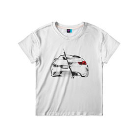 Детская футболка 3D с принтом Бэха в Курске, 100% гипоаллергенный полиэфир | прямой крой, круглый вырез горловины, длина до линии бедер, чуть спущенное плечо, ткань немного тянется | bmw | автомобиль | беха | бмв | о.м.с.к. | транспорт