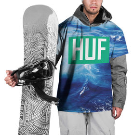 Накидка на куртку 3D с принтом HUF в Курске, 100% полиэстер |  | Тематика изображения на принте: huf