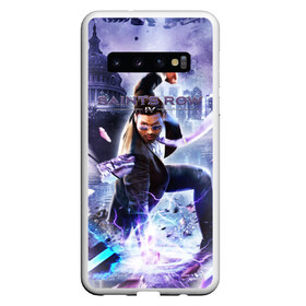 Чехол для Samsung Galaxy S10 с принтом Saints Row в Курске, Силикон | Область печати: задняя сторона чехла, без боковых панелей | gta | saints row | святые