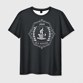 Мужская футболка 3D с принтом Java old school в Курске, 100% полиэфир | прямой крой, круглый вырез горловины, длина до линии бедер | code | it | код | программист | разработчик