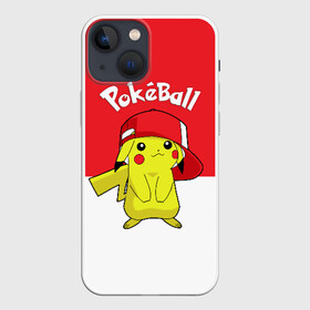 Чехол для iPhone 13 mini с принтом Pokeball в Курске,  |  | pikachu | pokeboll | pokemon | пикачу | покеболл | покемон