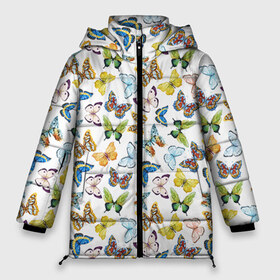 Женская зимняя куртка 3D с принтом Цветы и бабочки 11 в Курске, верх — 100% полиэстер; подкладка — 100% полиэстер; утеплитель — 100% полиэстер | длина ниже бедра, силуэт Оверсайз. Есть воротник-стойка, отстегивающийся капюшон и ветрозащитная планка. 

Боковые карманы с листочкой на кнопках и внутренний карман на молнии | акварель | бабочка | нежный | рисунок | роза | сирень | цветочек | цветочный | цветы