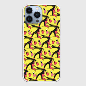 Чехол для iPhone 13 Pro Max с принтом Pikachu в Курске,  |  | Тематика изображения на принте: pikachu | pokeboll | pokemon | пикачу | покеболл | покемон