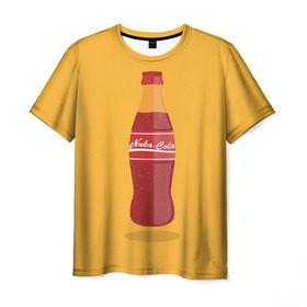 Мужская футболка 3D с принтом Нюка-Кола в Курске, 100% полиэфир | прямой крой, круглый вырез горловины, длина до линии бедер | fallout | nuke cola | нюка кола