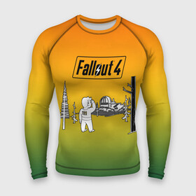 Мужской рашгард 3D с принтом Волт бой 111 Fallout 4 в Курске,  |  | fallout 4 | vault boy | волт бой | фаллаут