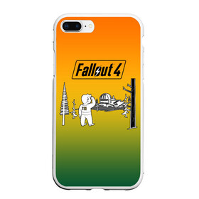 Чехол для iPhone 7Plus/8 Plus матовый с принтом Волт-бой 111 Fallout 4 в Курске, Силикон | Область печати: задняя сторона чехла, без боковых панелей | fallout 4 | vault boy | волт бой | фаллаут