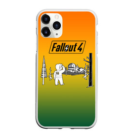 Чехол для iPhone 11 Pro Max матовый с принтом Волт-бой 111 Fallout 4 в Курске, Силикон |  | fallout 4 | vault boy | волт бой | фаллаут