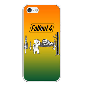 Чехол для iPhone 5/5S матовый с принтом Волт-бой 111 Fallout 4 в Курске, Силикон | Область печати: задняя сторона чехла, без боковых панелей | fallout 4 | vault boy | волт бой | фаллаут