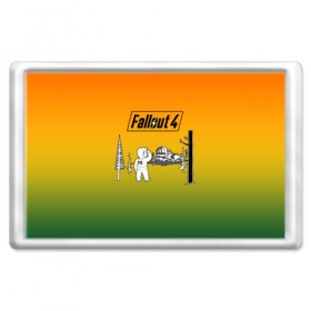 Магнит 45*70 с принтом Волт-бой 111 Fallout 4 в Курске, Пластик | Размер: 78*52 мм; Размер печати: 70*45 | fallout 4 | vault boy | волт бой | фаллаут