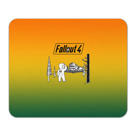 Коврик прямоугольный с принтом Волт-бой 111 Fallout 4 в Курске, натуральный каучук | размер 230 х 185 мм; запечатка лицевой стороны | Тематика изображения на принте: fallout 4 | vault boy | волт бой | фаллаут