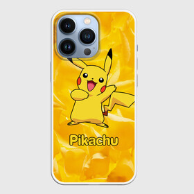 Чехол для iPhone 13 Pro с принтом Пикачу на золотом фоне в Курске,  |  | pikachu | pokeboll | pokemon | пикачу | покеболл | покемон