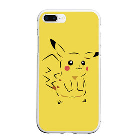 Чехол для iPhone 7Plus/8 Plus матовый с принтом Pikachu в Курске, Силикон | Область печати: задняя сторона чехла, без боковых панелей | Тематика изображения на принте: pikachu | pokeboll | pokemon | пикачу | покеболл | покемон