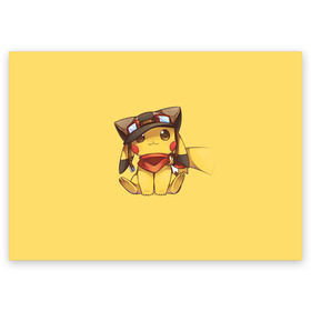 Поздравительная открытка с принтом Pikachu в Курске, 100% бумага | плотность бумаги 280 г/м2, матовая, на обратной стороне линовка и место для марки
 | pikachu | pokeball | pokemon | пикачу | покеболл | покемон