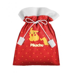 Подарочный 3D мешок с принтом Pikachu в Курске, 100% полиэстер | Размер: 29*39 см | Тематика изображения на принте: pikachu | pokeboll | pokemon | пикачу | покеболл | покемон