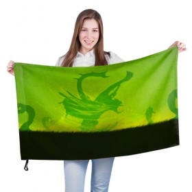 Флаг 3D с принтом Веномансер в Курске, 100% полиэстер | плотность ткани — 95 г/м2, размер — 67 х 109 см. Принт наносится с одной стороны | dota | dota 2 | venomancer | веномансер | дота | дотан | раки