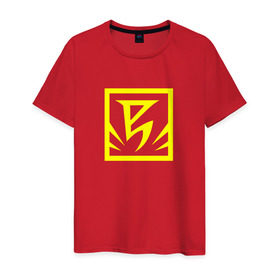 Мужская футболка хлопок с принтом Unreal Tournament red team в Курске, 100% хлопок | прямой крой, круглый вырез горловины, длина до линии бедер, слегка спущенное плечо. | red | team | unreal tournament