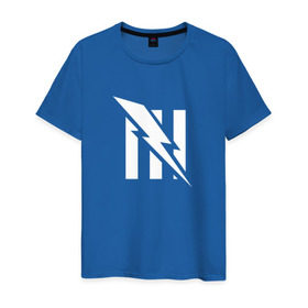Мужская футболка хлопок с принтом Unreal Tournament blue team в Курске, 100% хлопок | прямой крой, круглый вырез горловины, длина до линии бедер, слегка спущенное плечо. | blue | team | unreal tournament
