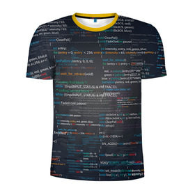 Мужская футболка 3D спортивная с принтом Программирование 9 в Курске, 100% полиэстер с улучшенными характеристиками | приталенный силуэт, круглая горловина, широкие плечи, сужается к линии бедра | день программиста | код | подарок | праздник | программист