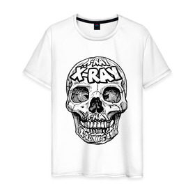 Мужская футболка хлопок с принтом x-ray в Курске, 100% хлопок | прямой крой, круглый вырез горловины, длина до линии бедер, слегка спущенное плечо. | x ray | xray | yotube | блоггер | блогер | иксрей | иксрэй | степан | ютуб | ютьюб