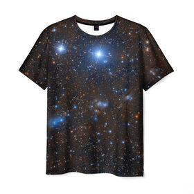 Мужская футболка 3D с принтом Космические дали в Курске, 100% полиэфир | прямой крой, круглый вырез горловины, длина до линии бедер | вселенная | галактика | звёзды | космическое пространство | космос | созвездие