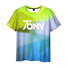 Мужская футболка 3D с принтом TonyCreative 9 в Курске, 100% полиэфир | прямой крой, круглый вырез горловины, длина до линии бедер | minecraft | teamcrtv | tony | tony creative | tonycreative | yotube | блоггер | блогер | майнкрафт | тони | тони креатив | ютуб | ютьюб