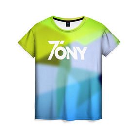 Женская футболка 3D с принтом TonyCreative 9 в Курске, 100% полиэфир ( синтетическое хлопкоподобное полотно) | прямой крой, круглый вырез горловины, длина до линии бедер | minecraft | teamcrtv | tony | tony creative | tonycreative | yotube | блоггер | блогер | майнкрафт | тони | тони креатив | ютуб | ютьюб