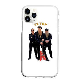 Чехол для iPhone 11 Pro Max матовый с принтом ZZ TOP в Курске, Силикон |  | blues | rock | zz top | блюз | зизи топ | музыка | рок