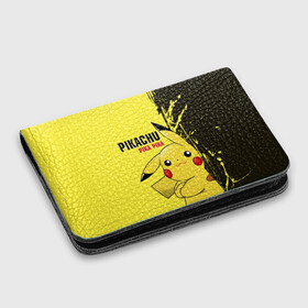 Картхолдер с принтом с принтом Pikachu Pika Pika в Курске, натуральная матовая кожа | размер 7,3 х 10 см; кардхолдер имеет 4 кармана для карт; | go | pikachu | pokemon | го | пика | пикачу | покемон