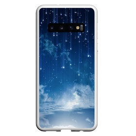 Чехол для Samsung Galaxy S10 с принтом Звездное небо в Курске, Силикон | Область печати: задняя сторона чехла, без боковых панелей | Тематика изображения на принте: вселенная | галактика | звезды | небо | ночь