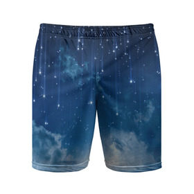 Мужские шорты 3D спортивные с принтом Звездное небо в Курске,  |  | вселенная | галактика | звезды | небо | ночь