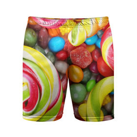 Мужские шорты 3D спортивные с принтом Вкусняшки в Курске,  |  | вкуснотища | вкусняшки | глазурь | жевачка | карамель | карамельки | конфетки | конфеты | леденец | мармеладки | сахар | сладости