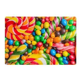 Магнитный плакат 3Х2 с принтом Сладкоежка в Курске, Полимерный материал с магнитным слоем | 6 деталей размером 9*9 см | Тематика изображения на принте: вкуснотища | вкусняшки | глазурь | жевачка | карамель | карамельки | конфетки | конфеты | леденец | мармеладки | сахар | сладости