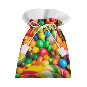 Подарочный 3D мешок с принтом Сладкоежка в Курске, 100% полиэстер | Размер: 29*39 см | вкуснотища | вкусняшки | глазурь | жевачка | карамель | карамельки | конфетки | конфеты | леденец | мармеладки | сахар | сладости