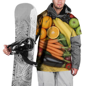 Накидка на куртку 3D с принтом Овощи и фрукты в Курске, 100% полиэстер |  | Тематика изображения на принте: апельсин | баклажан | банан | картофель | клубника | кукуруза | морковь | овощи | перец | фрукты | яблоки