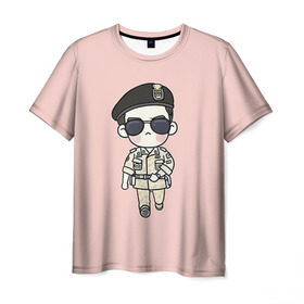 Мужская футболка 3D с принтом SONG JOONG KI в Курске, 100% полиэфир | прямой крой, круглый вырез горловины, длина до линии бедер | korea | song joong ki | дорамы. дорама | корейская дорама | корейские дорамы | корея | потомки солнца | сон чжун ки | сон чжунки | чжун ки