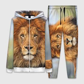Женский костюм 3D с принтом Красавец лев в Курске,  |  | lion | грива | дикая кошка | добыча | животное | зверь | клыки | когти | король джунглей | лев | мясо | хищник | царь зверей